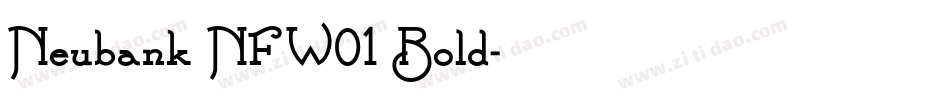 Neubank NF W01 Bold字体转换